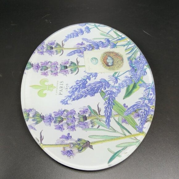 Michel Design Works Lavender Paris Bird Nest Eggs Trinket Dish Vanity Glass Dish - Picture 4 of 11